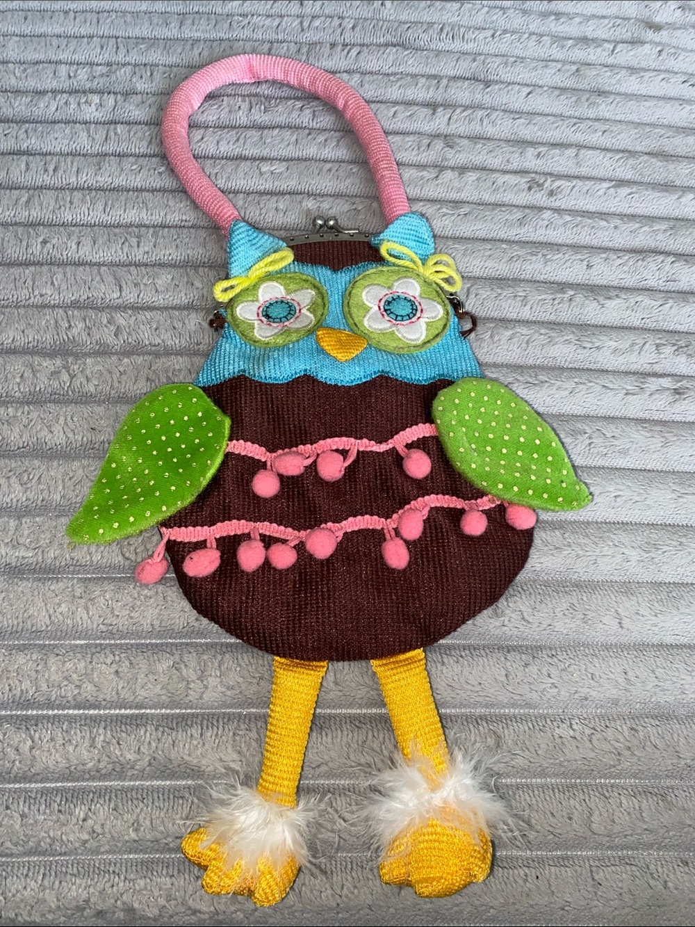 WHIMSICAL OWL COIN HANDBAG